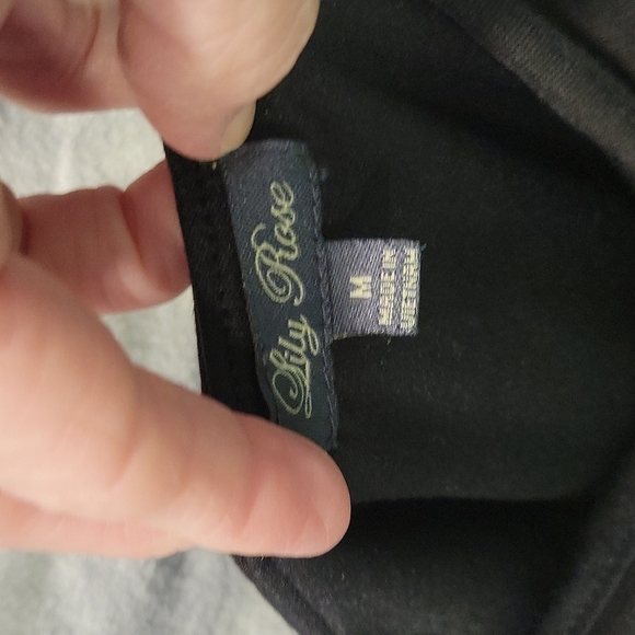 Lily Rose Black Summer Dress Size M - Picture 4 of 4